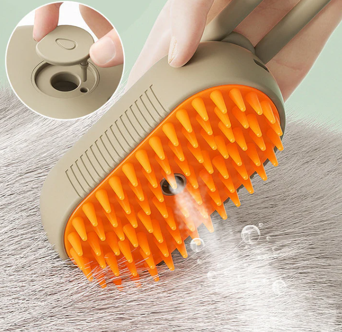 Brosse à vapeur pour chat