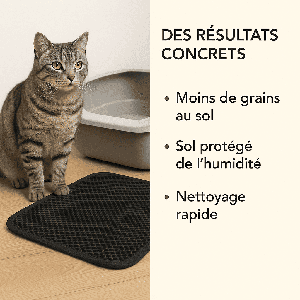 Kittapie™ Tapis de Litière anti-grains