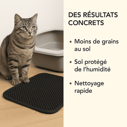 Kittapie™ Tapis de Litière anti-grains