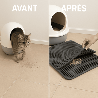 Kittapie™ Tapis de Litière anti-grains